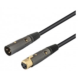 Cable XLR macho-hembra PRO 1 metro