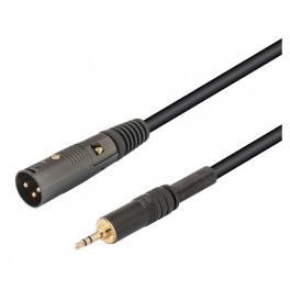 Cable XLR macho-jack 3,5 stéreo PROFESIONAL