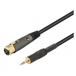 Cable XLR hembra-jack 3,5 stéreo PROFESIONAL