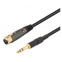 Cable XLR hembra-jack 6,3 stereo PROFESIONAL