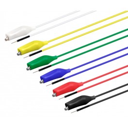 Cables conexión placa a cocodrilo 6 colores