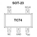 Sensor de temperatura TC74 SMD